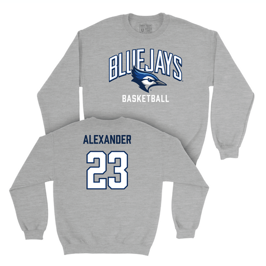 Creighton Men's Basketball Sport Grey Classic Crew - Trey Alexander Youth Small