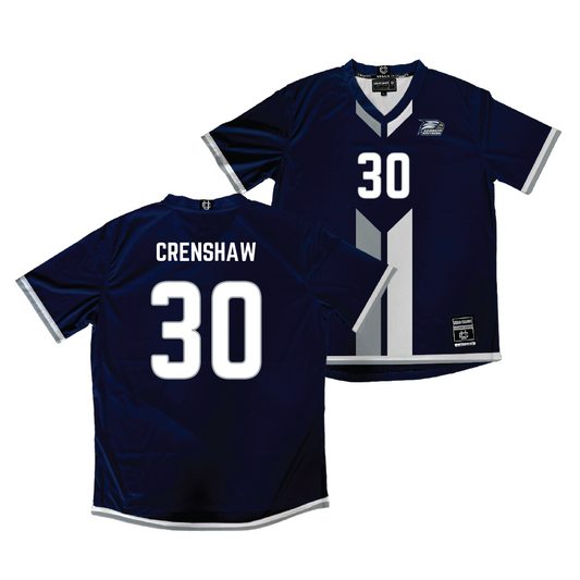 Georgia Southern Women's Soccer Navy Jersey - Ansleigh Crenshaw