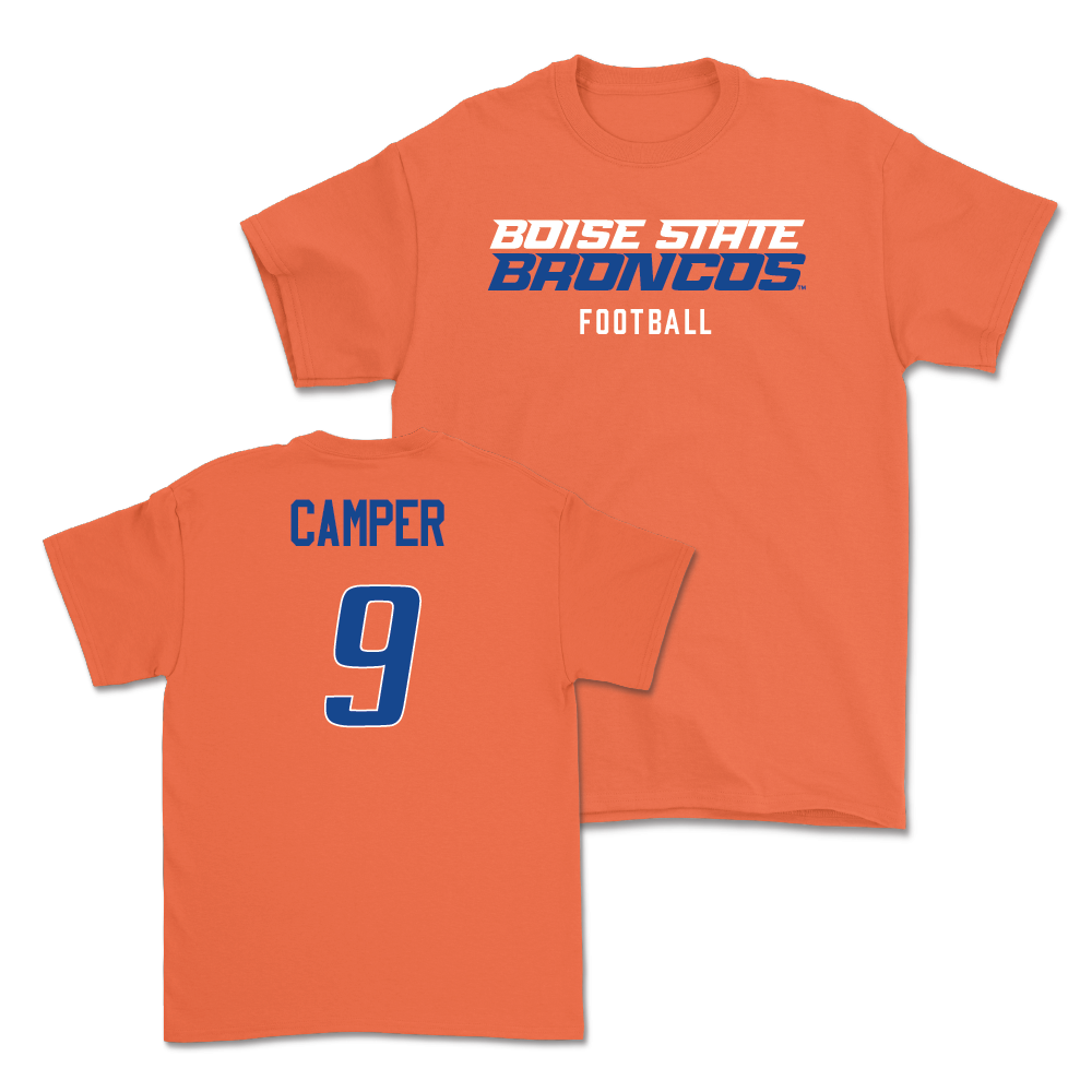 Boise State Football Orange Staple Tee - Cameron Camper