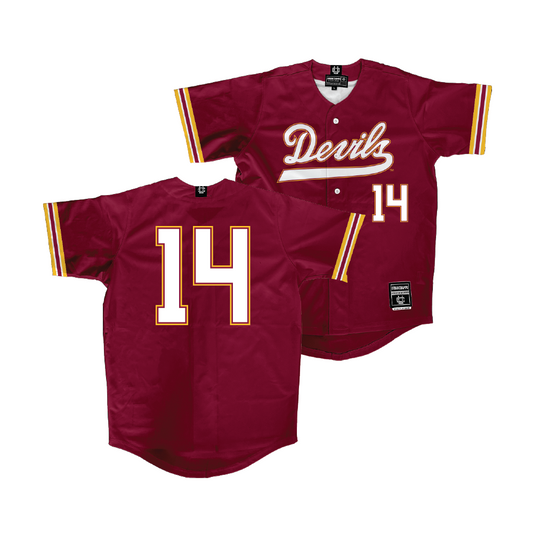 Arizona State Baseball Maroon Jersey - Cole Carlon