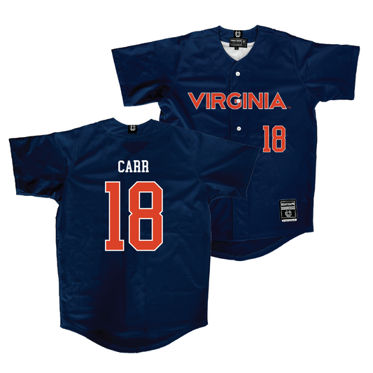 Virginia Softball Navy Jersey - Melissa Carr | #18