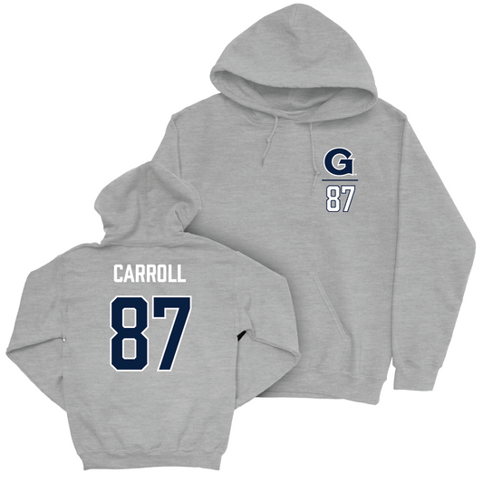 Georgetown Football Sport Grey Logo Hoodie - Burke Carroll