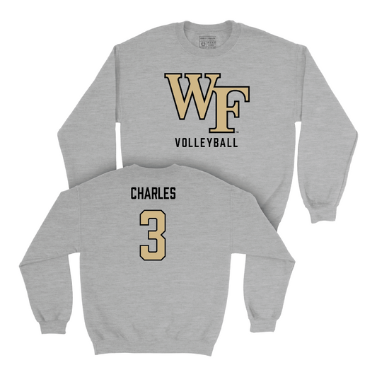 Wake Forest Women's Volleyball Sport Grey Classic Crew  - Dior Charles