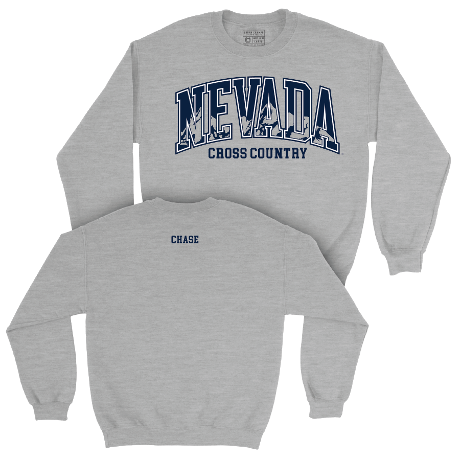 Nevada Men's Cross Country Sport Grey Arch Crew   - Jaedyn Chase