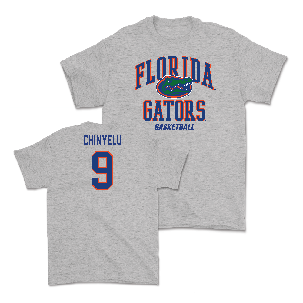 Florida Men's Basketball Sport Grey Arch Tee  - Rueben Chinyelu