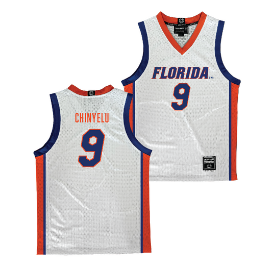 Florida Men's Basketball White Jersey  - Rueben Chinyelu