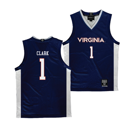 Virginia Women's Basketball Navy Jersey - Paris Clark