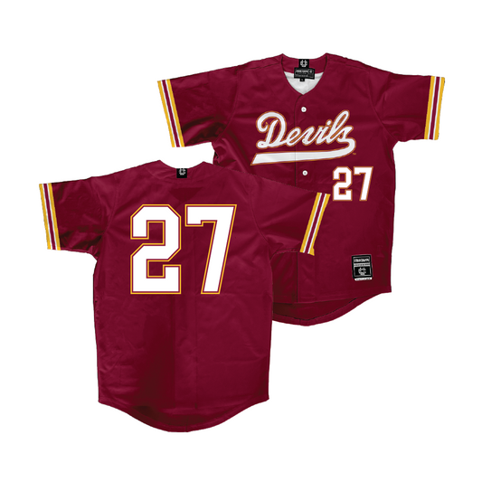 Arizona State Baseball Maroon Jersey - Brandon Compton