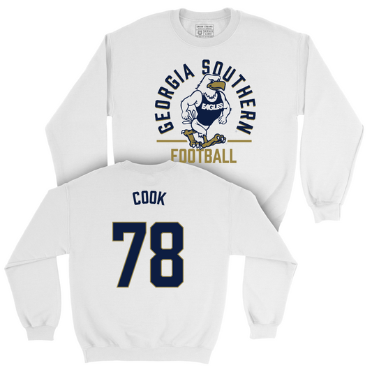 Georgia Southern Football White Classic Crew  - Caleb Cook