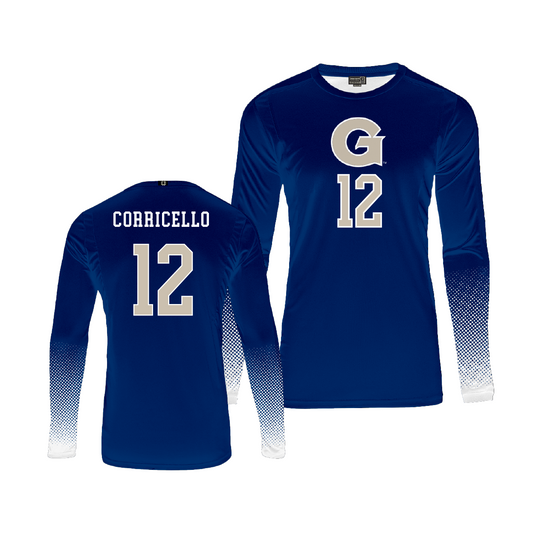 Georgetown Volleyball Navy Jersey - Mei Corricello