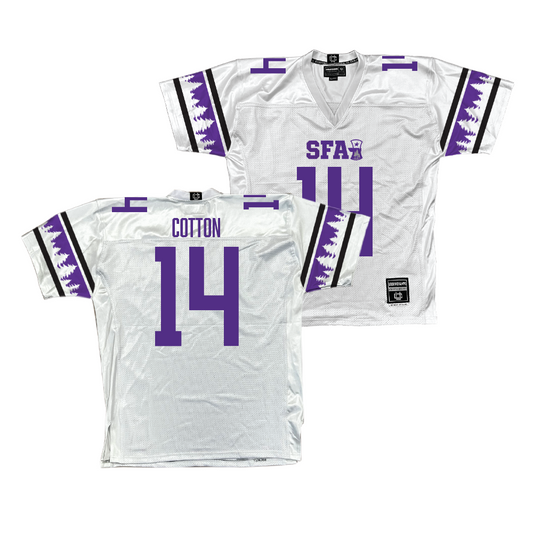 SFA Football White Jersey - Josiah Cotton | #14