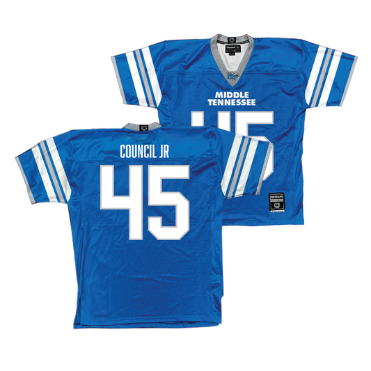 MTSU Football Blue Jersey - Bobby Council Jr | #45