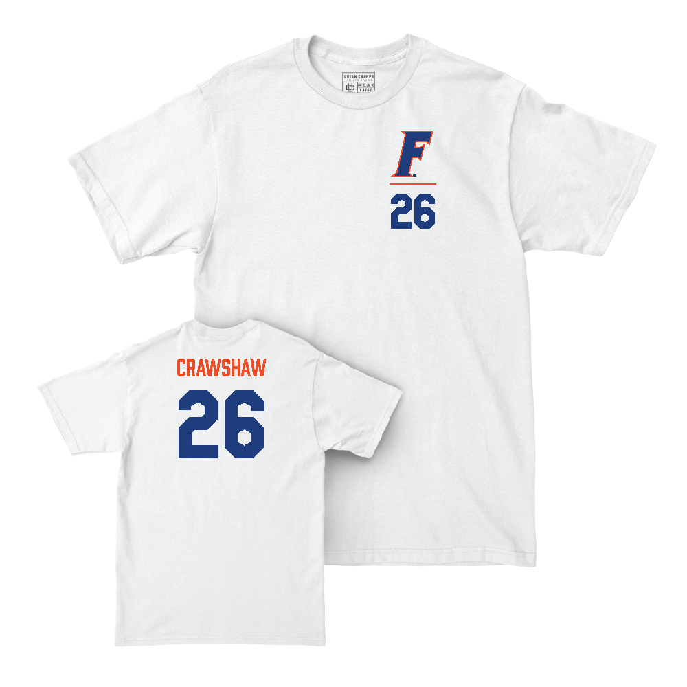 Florida Football White Logo Comfort Colors Tee - Jeremy Crawshaw