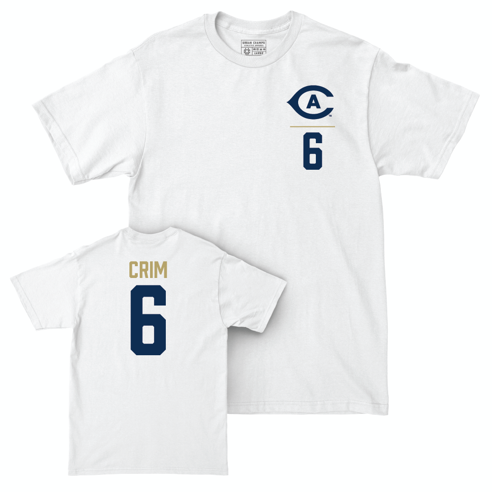 UC Davis Baseball White Logo Comfort Colors Tee  - Henry Crim