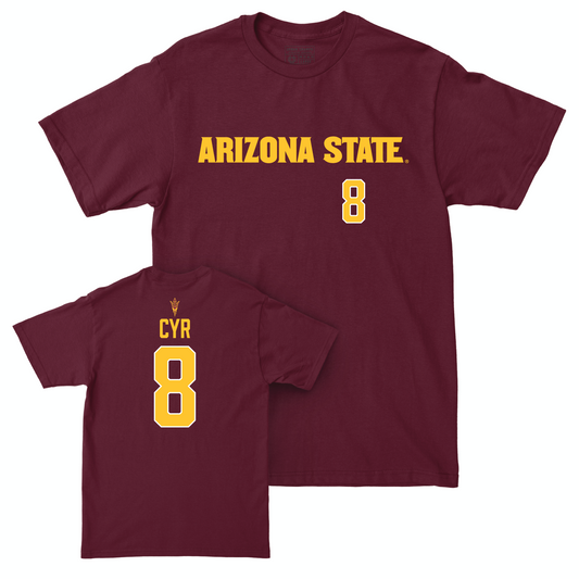 Arizona State Women's Volleyball Maroon Sideline Tee - Angelique Cyr