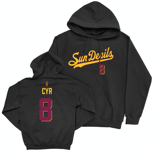 Arizona State Women's Volleyball Black Script Hoodie - Angelique Cyr