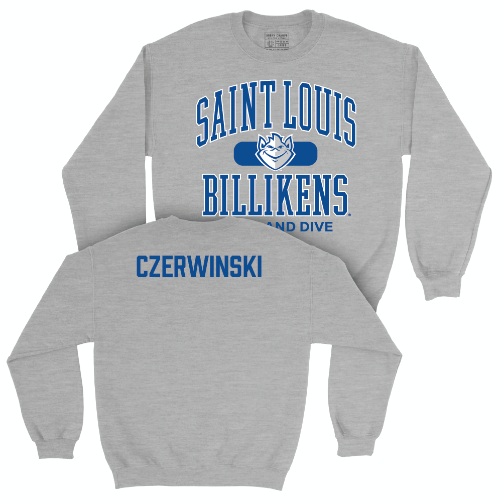 Saint Louis Women's Swim & Dive Sport Grey Classic Crew  - AnnMarie Czerwinski