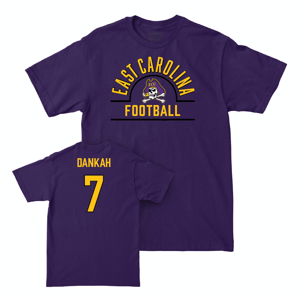 East Carolina Football Purple Arch Tee - Samuel Dankah