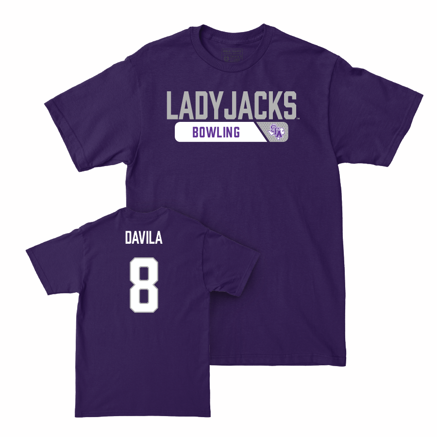 SFA Women's Bowling Purple Staple Tee    - Frances Davila