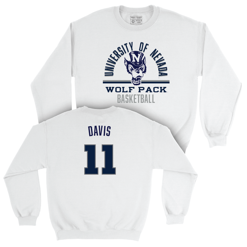 Nevada Women's Basketball White Classic Crew  - Tori Davis