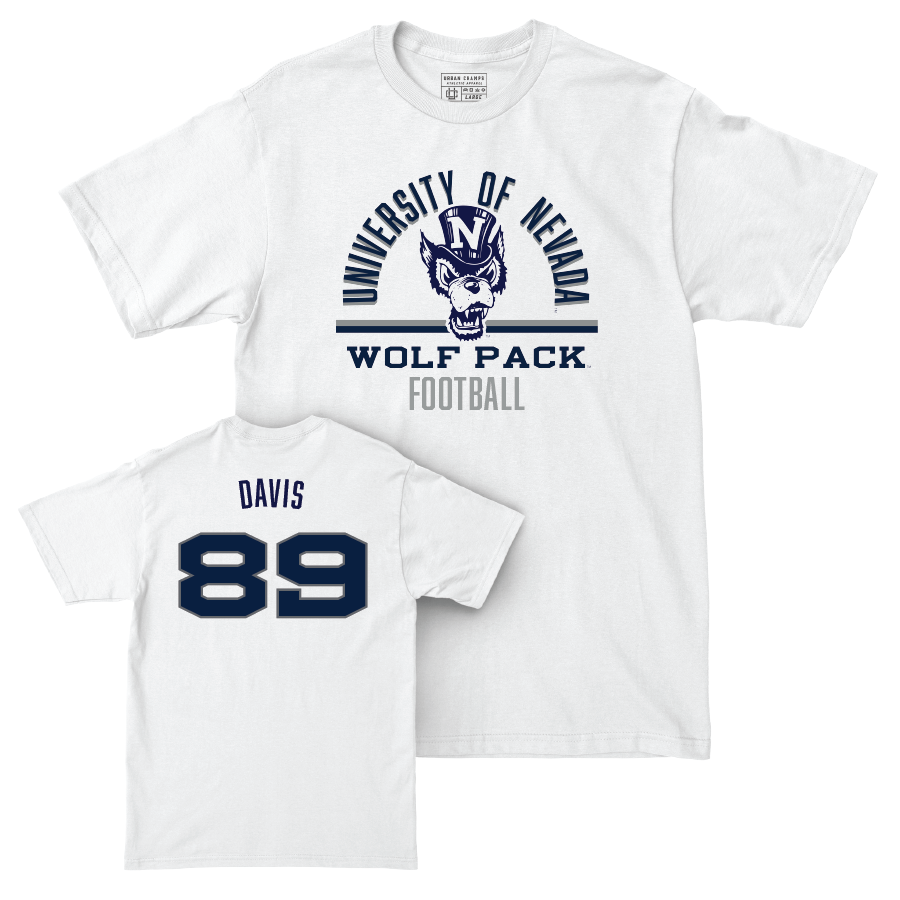 Nevada Football White Classic Comfort Colors Tee    - D’Angelo Davis