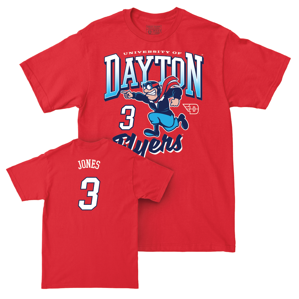 Dayton Women's Basketball Red Rudy Tee - Anyssa Jones Youth Small