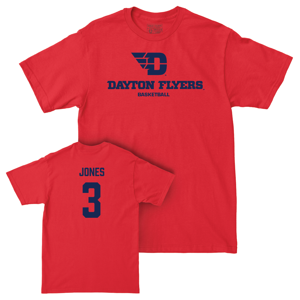 Dayton Women's Basketball Red Sideline Tee - Anyssa Jones Youth Small