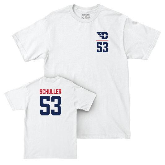 Dayton Football White Logo Comfort Colors Tee - Aj Schuller