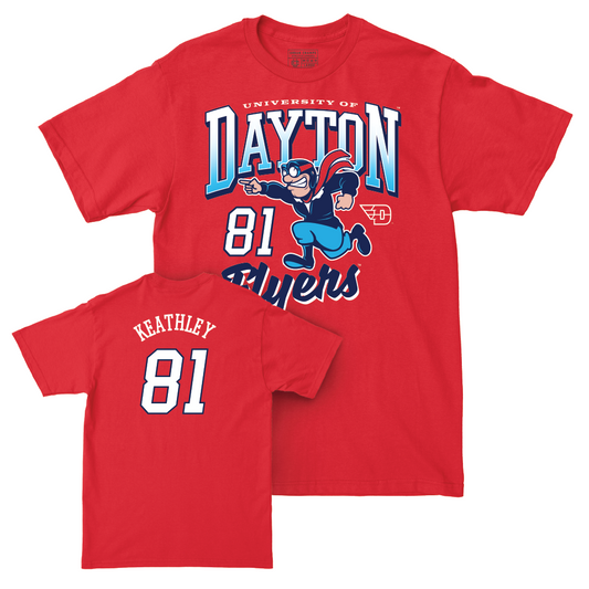 Dayton Football Red Rudy Tee - Alec Keathley Youth Small