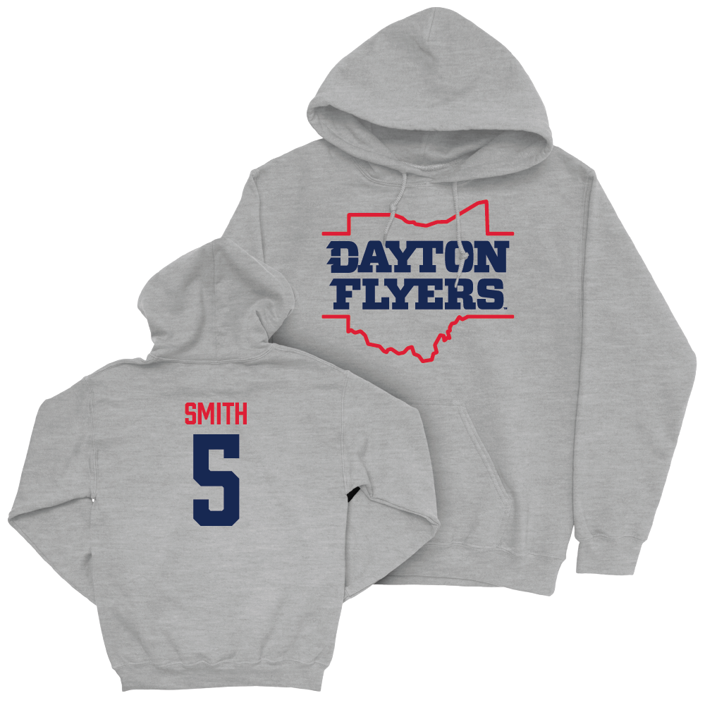 Dayton Women's Basketball Sport Grey State Hoodie - Arianna Smith Youth Small