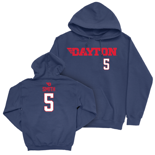 Dayton Women's Basketball Navy Wordmark Hoodie - Arianna Smith Youth Small