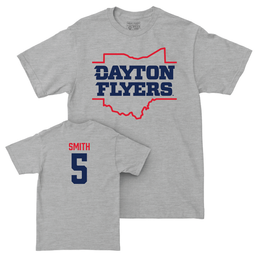 Dayton Women's Basketball Sport Grey State Tee - Arianna Smith Youth Small