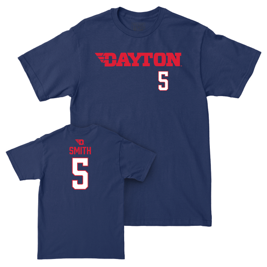 Dayton Women's Basketball Navy Wordmark Tee - Arianna Smith Youth Small