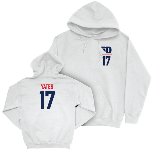 Dayton Women's Volleyball White Logo Hoodie - Alayna Yates Youth Small