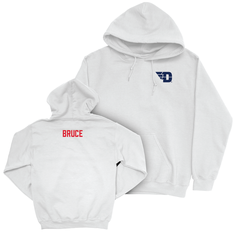 Dayton Men's Tennis White Logo Hoodie - Connor Bruce Youth Small