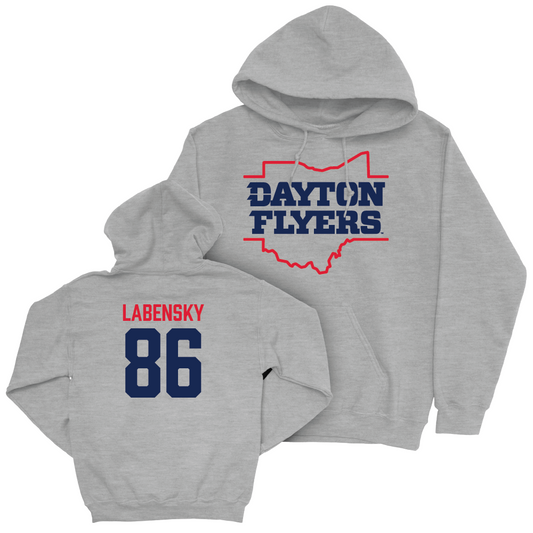 Dayton Football Sport Grey State Hoodie - Carson Labensky Youth Small