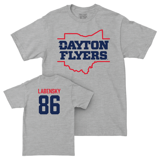 Dayton Football Sport Grey State Tee - Carson Labensky Youth Small