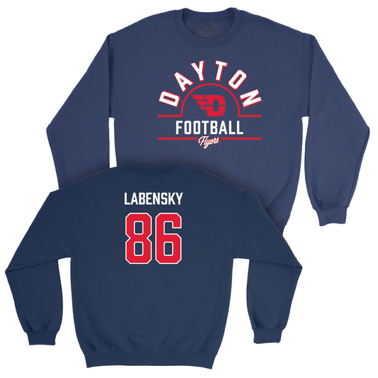 Dayton Football Navy Arch Crew - Carson Labensky Youth Small