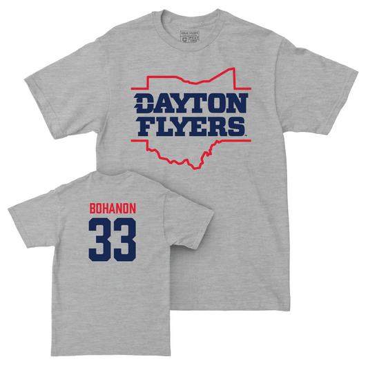 Dayton Women's Basketball Sport Grey State Tee - Destiny Bohanon Youth Small