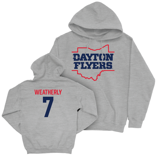 Dayton Football Sport Grey State Hoodie - Donovan Weatherly Youth Small