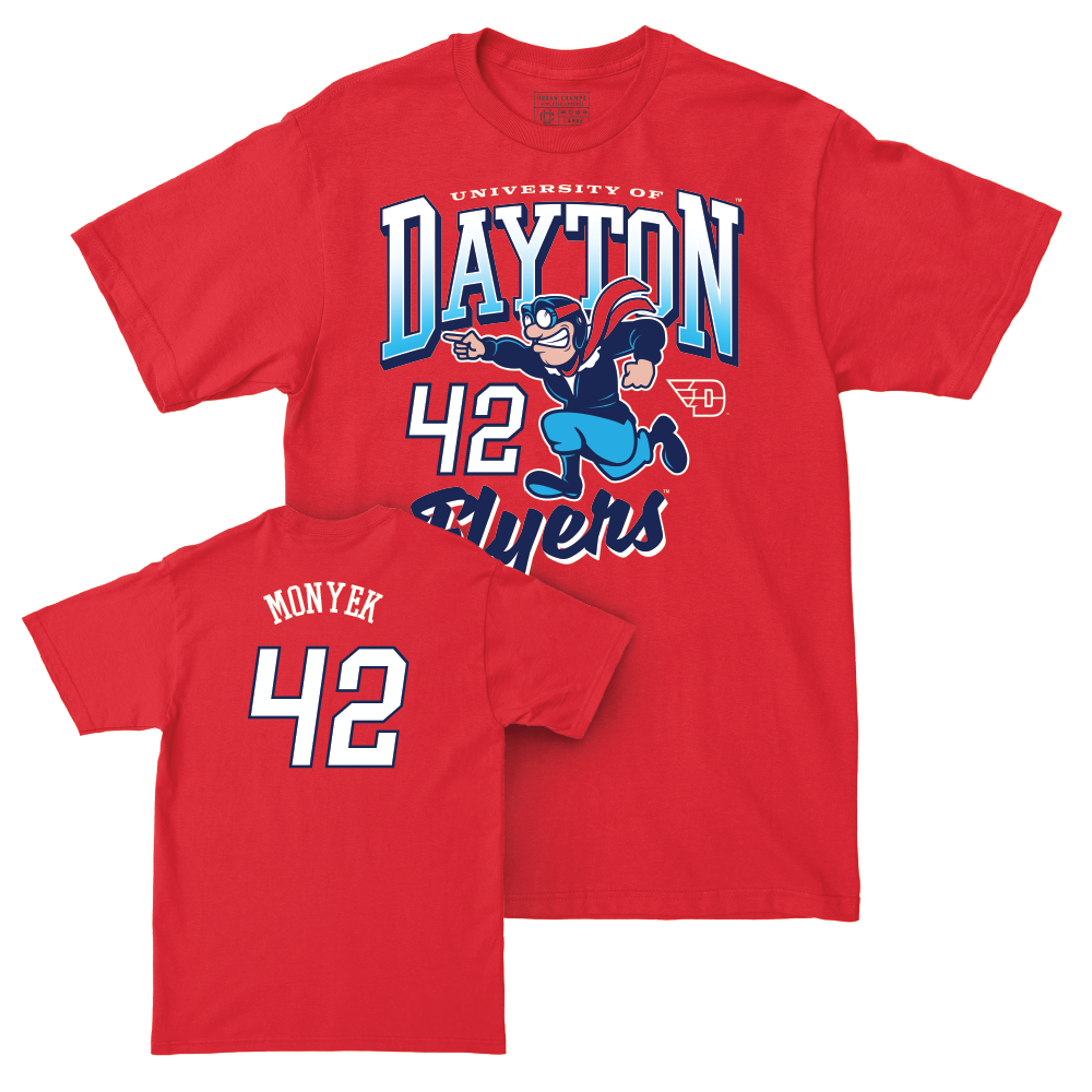 Dayton Women's Basketball Red Rudy Tee - Eleanor Monyek Youth Small