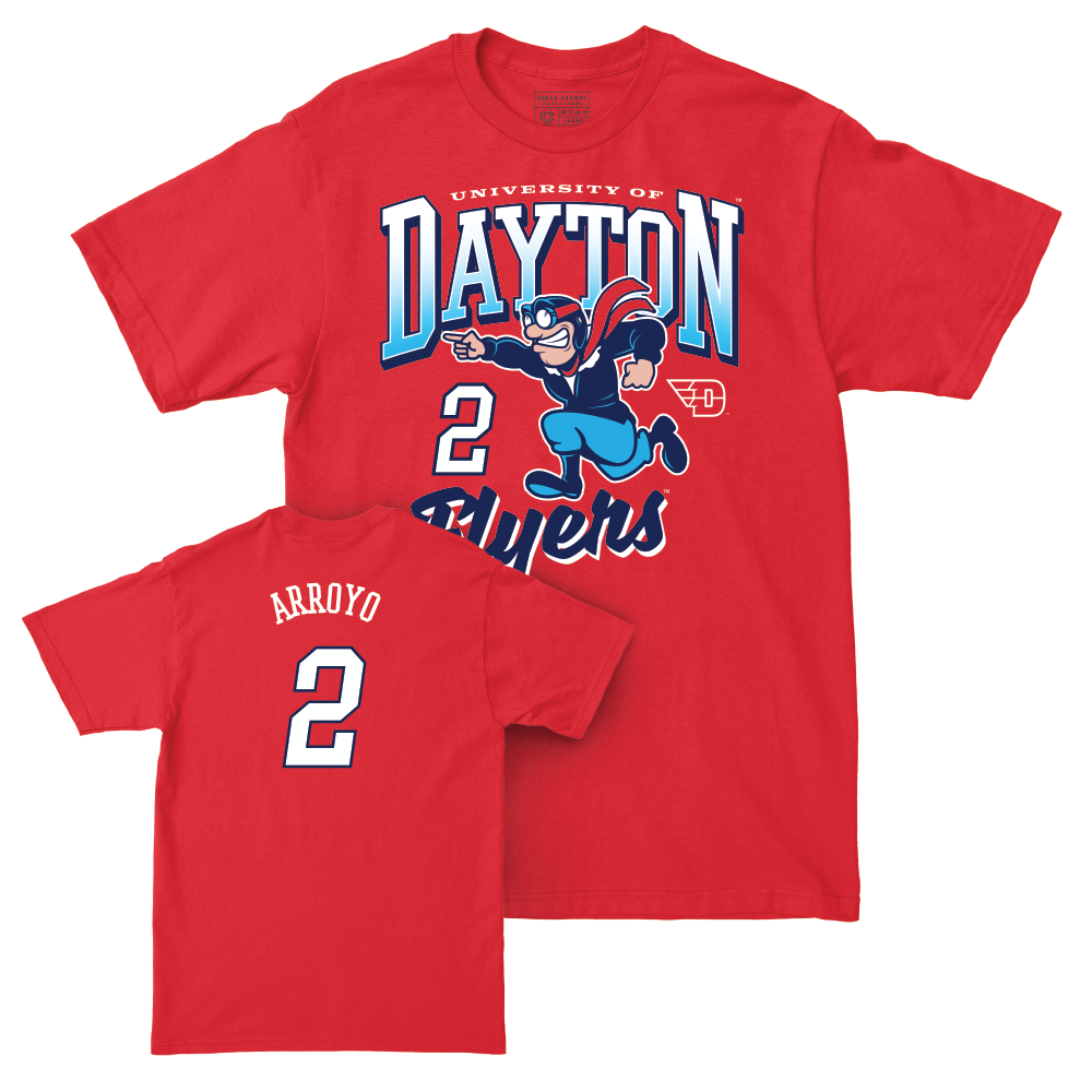 Dayton Women's Volleyball Red Rudy Tee - Gabriella Arroyo Youth Small