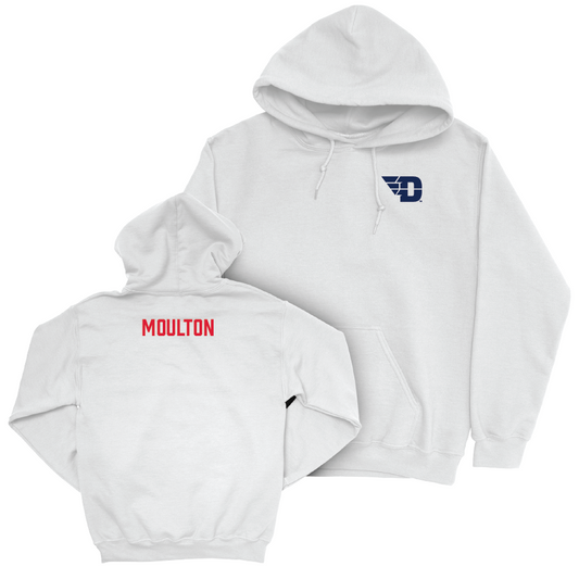 Dayton Women's Cross Country White Logo Hoodie - Hannah Moulton Youth Small