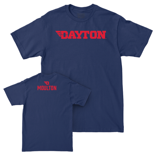 Dayton Women's Cross Country Navy Wordmark Tee - Hannah Moulton Youth Small