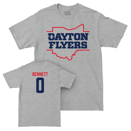 Dayton Men's Basketball Sport Grey State Tee - Javon Bennett Youth Small