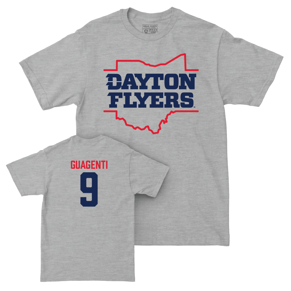 Dayton Football Sport Grey State Tee - Joey Guagenti Youth Small