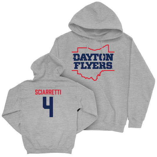 Dayton Football Sport Grey State Hoodie - John Sciarretti Youth Small