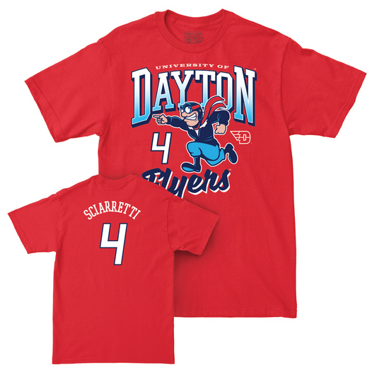 Dayton Football Red Rudy Tee - John Sciarretti Youth Small