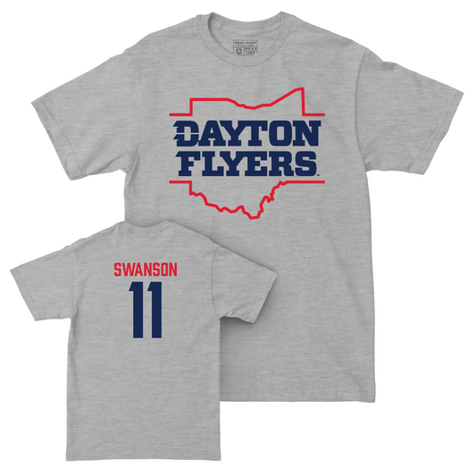 Dayton Football Sport Grey State Tee - Joey Swanson Youth Small