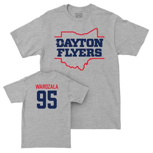 Dayton Football Sport Grey State Tee - Jack Wardzala Youth Small